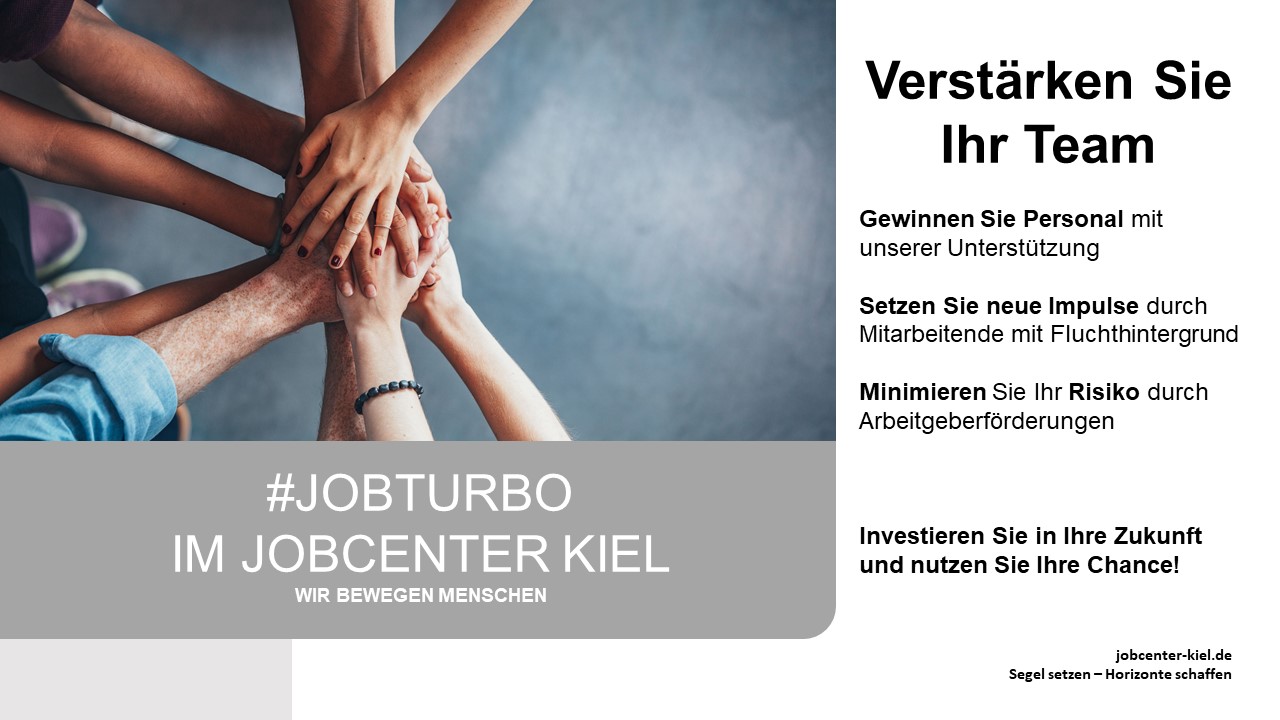 Titelbild des Jobturbo-Teams des Jobcenters 