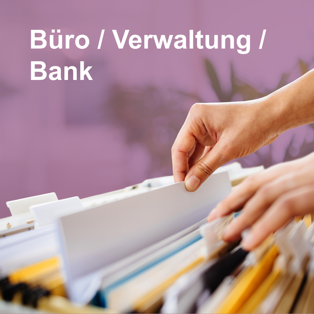 Büro Verwaltung Bank